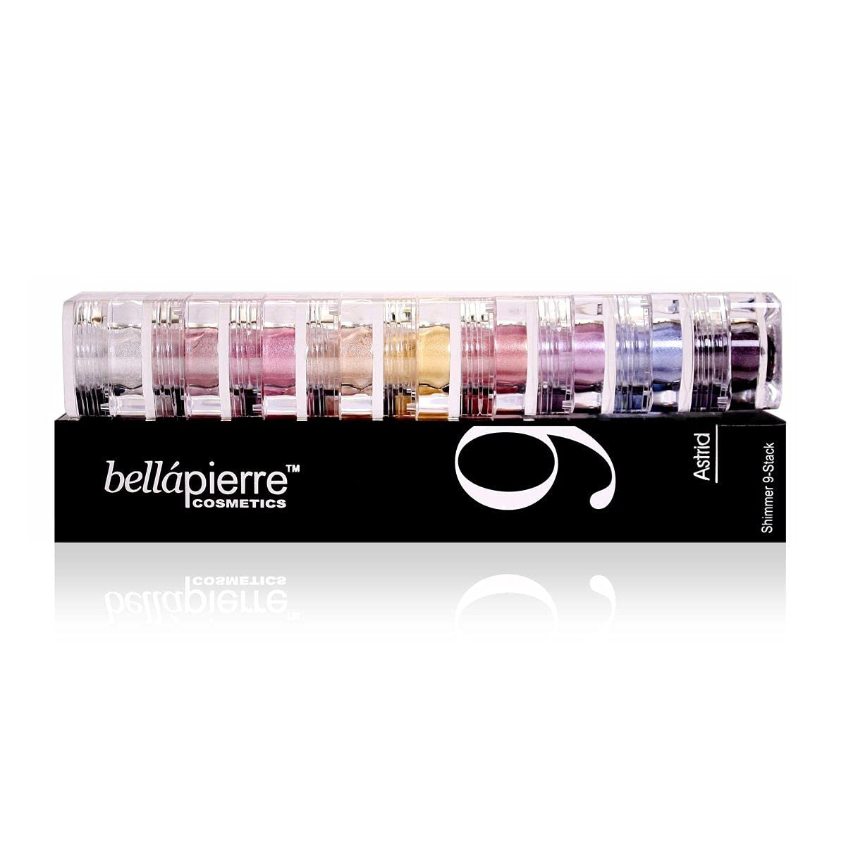 Shimmer Powder 9 Stack | Paraben Free Eyeshadow | Vegan & Cruelty Free Eye Makeup - 9 Count - Astrid
