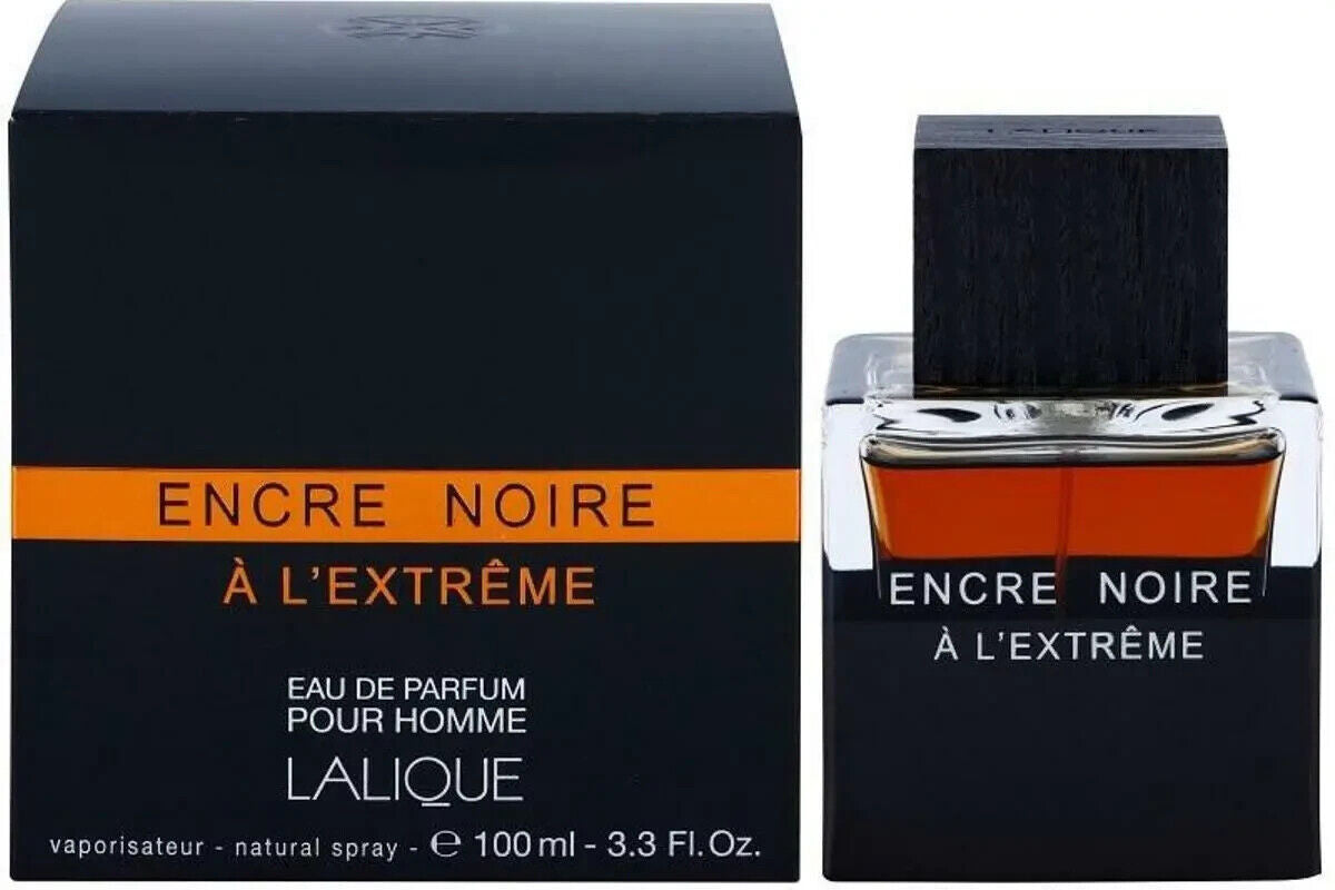 Encre Noire a L'Extreme by Lalique Cologne for Men EDP 3.3 / 3.4 Oz New in Box