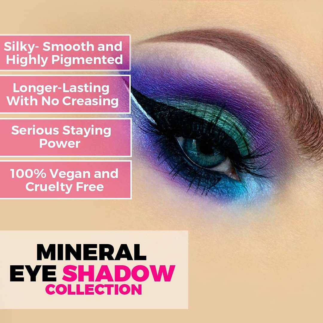 Eyeshadow, Silky- Smooth and Highly Pigmented, Longer-Lasting with No Creasing, 100% Vegan and Cruelty Free, Handmade in USA, 8 Grams Loose Mineral Powder (Peacock)