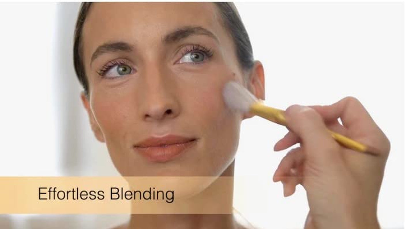 | Dual Ended Lip & Cheek Brush | 2-In-1 Luxury Vegan Makeup Brush | Use with Powder, Liquid, or Creams | Soft, Dense & Fluffy | Cruelty Free | Synthetic | Face, Eyes, & Lips