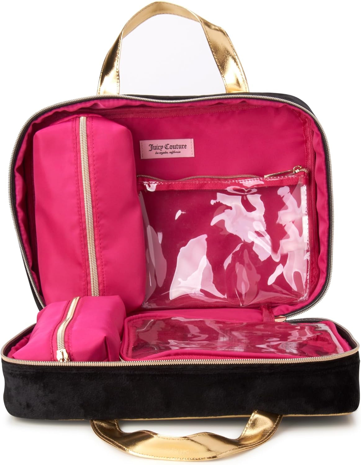 Women'S Cosmetics Bag - Travel Makeup and Toiletries Weekender Bag - Makeup Organizer Case, Black