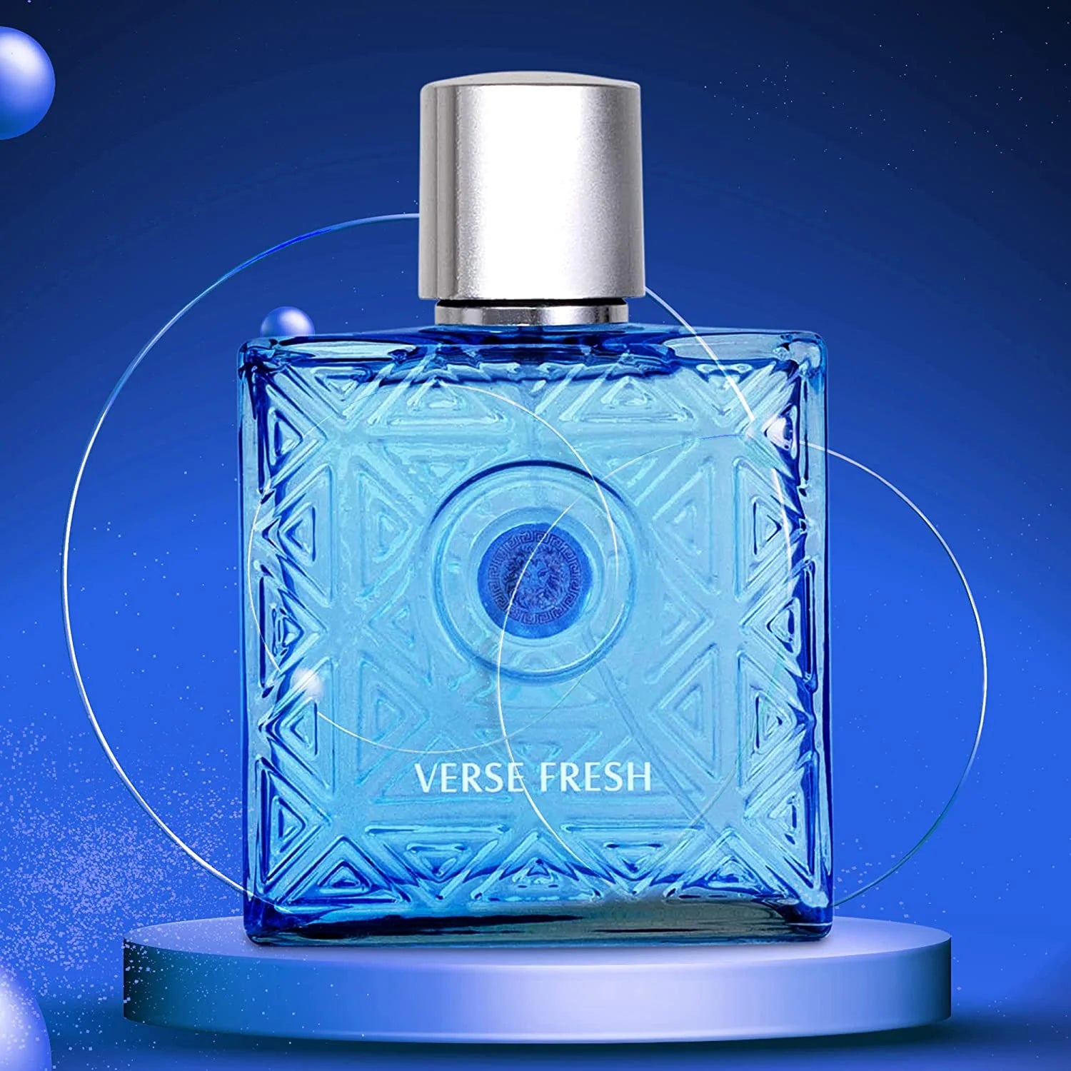 Verse Fresh for Men - 3.4 Fl Oz Eau De Parfum Spray for Men - Long Lasting Citrusy Floral & Woodsy Fragrance Smell Fresh All Day Long Gift for Men for All Occasions
