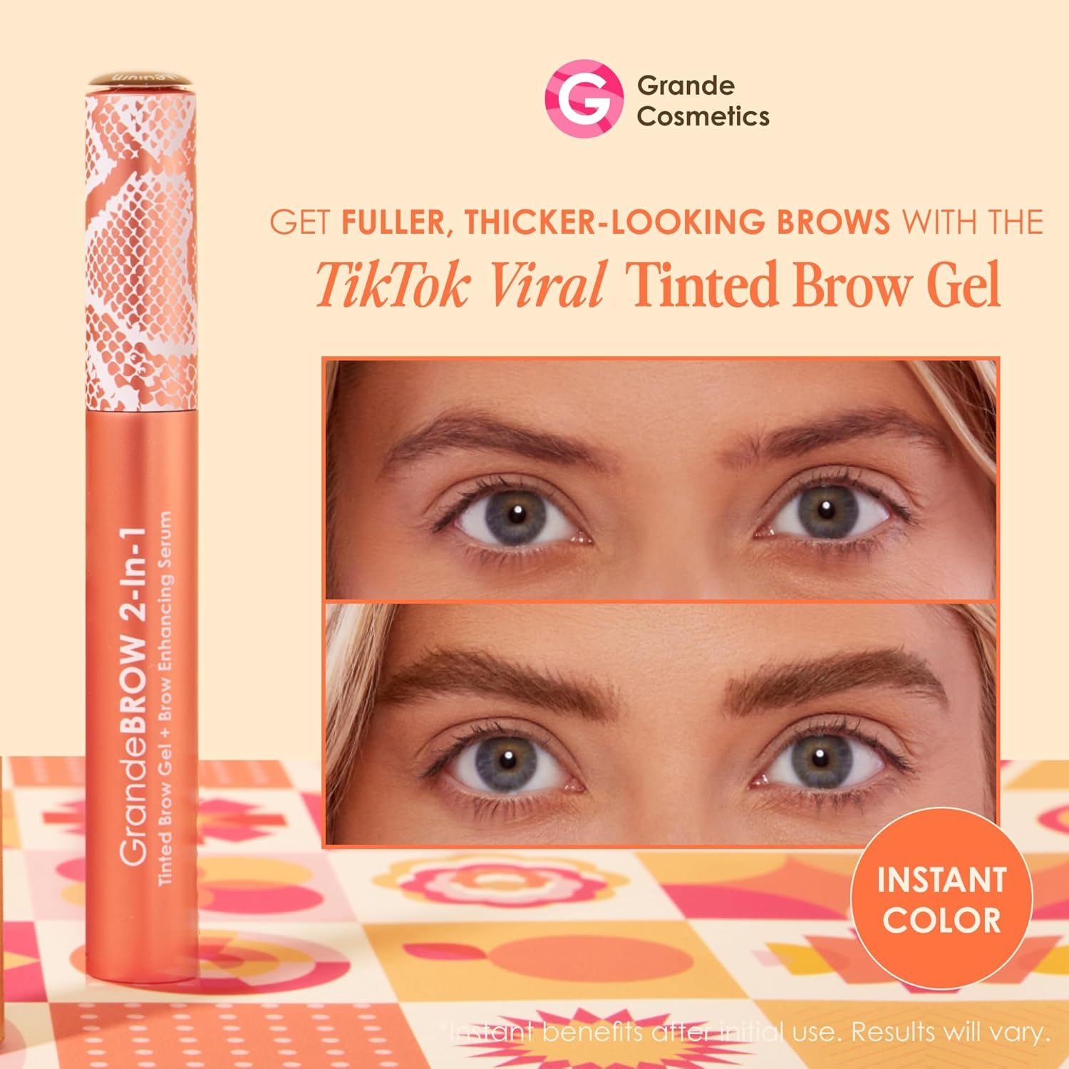 Grandebrow 2-In-1 Tinted Brow Gel + Brow Enhancing Serum