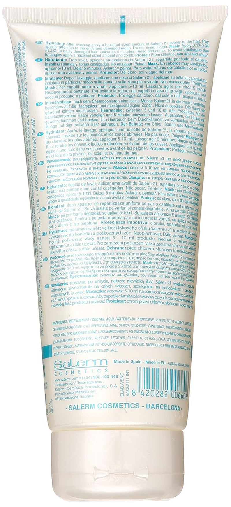 - Instant Hair Conditioner 21 Silk Protein - 200 Ml - Leave-In or Rinse-Out Conditioner - with Silk Proteins - Heat Protector and Hydrating