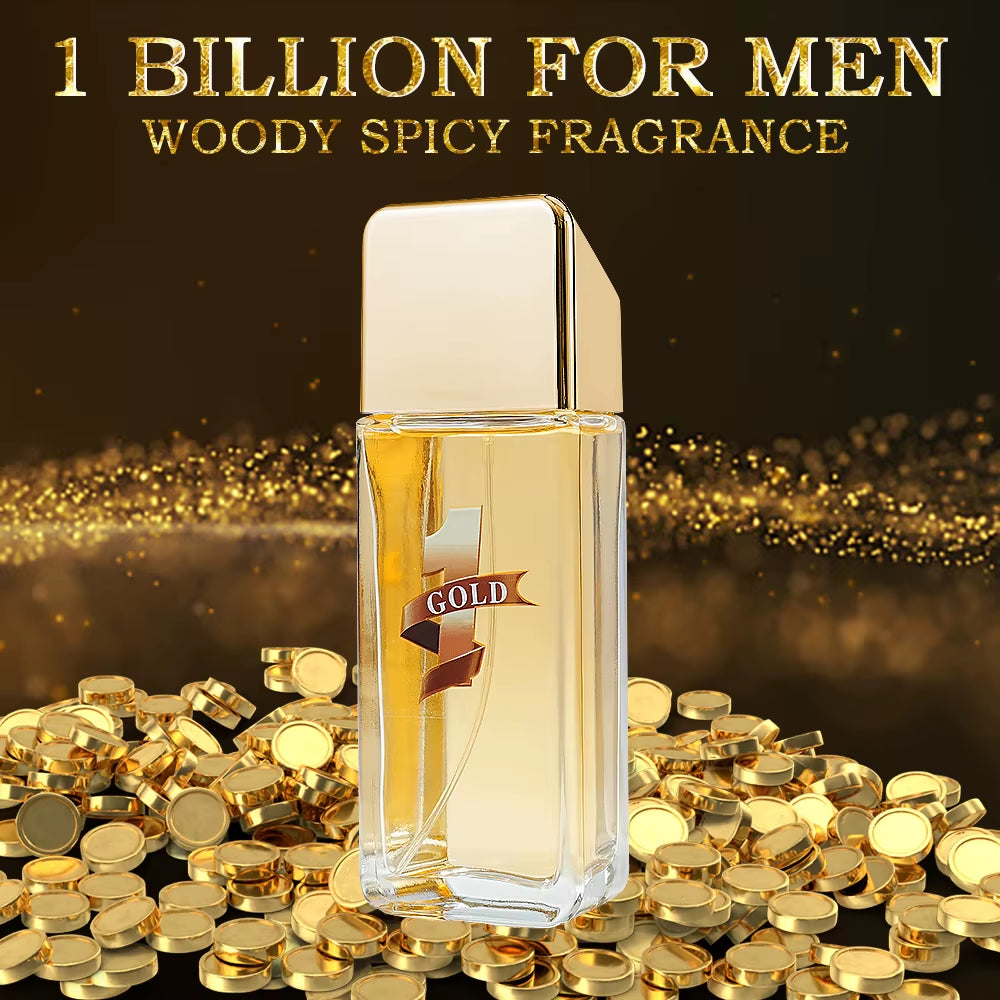 100ML 3.4FL.OZ Men'S Perfume, Long Lasting Woody Spicy Notes 1 Billion Cologne, Eau De Parfum, Feronomas Perfume Hombre