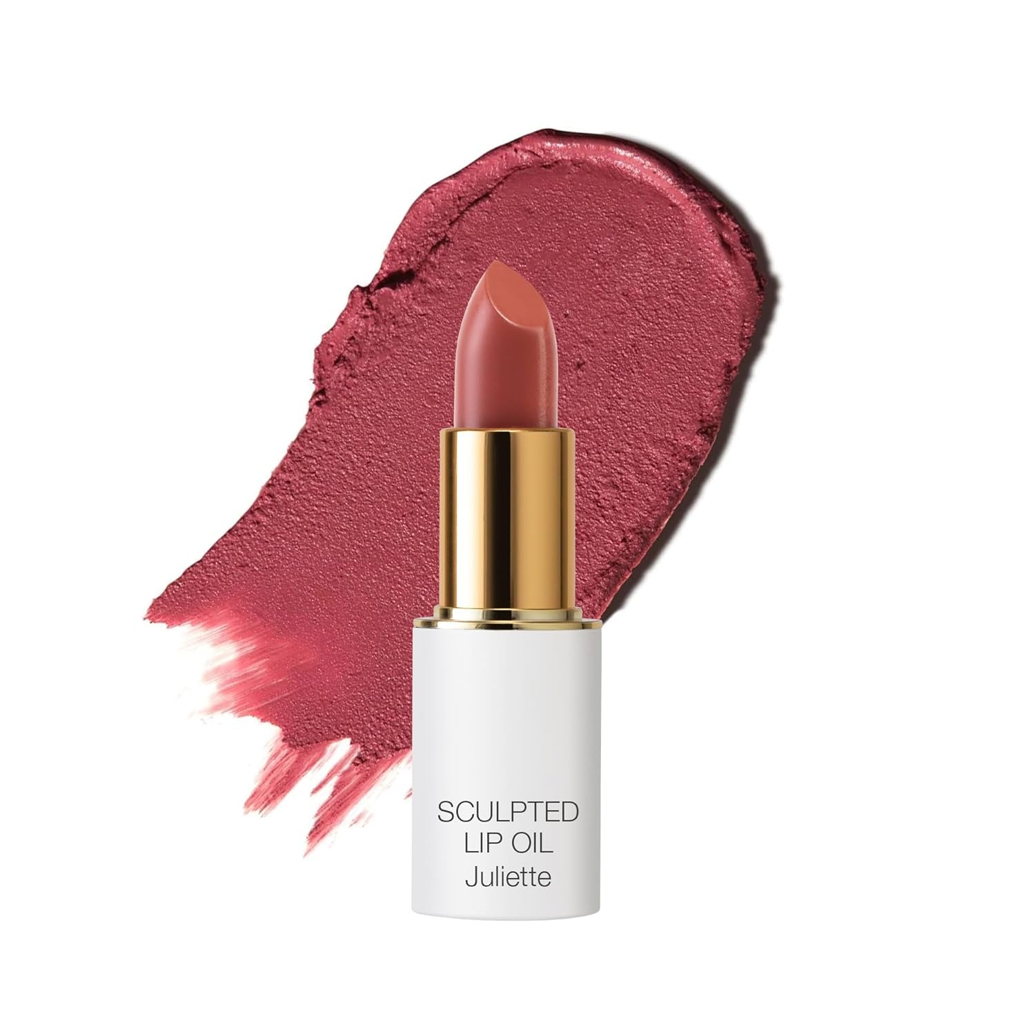 Full Bloom Sculpted Lipstick (Juliette) - Long Lasting Organic Lipstick with Jojoba Oil & Micro Hyaluronic Acid - 70% Organic Ingredients & Made in USA