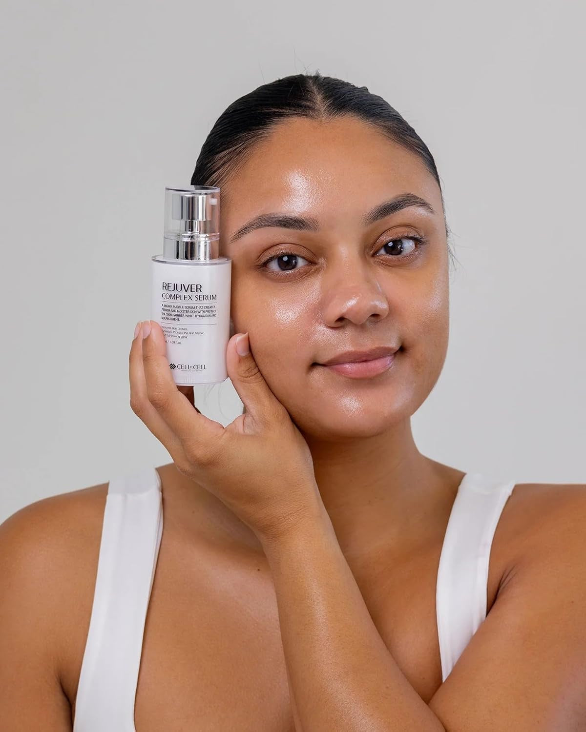 Rejuver Complex Serum | Micro-Bubble Formula Delivers Deep Nourishment Filled with Plant-Based Ingredients & Complex Peptides for Your Skin to Feel More Youthful & Healthy | 50Ml