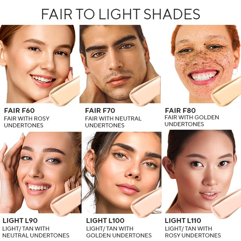 Invincible for All HD Liquid Foundation - Anti-Aging Full Coverage Liquid Face Makeup - Moisturizing, Hydrating & Lightweight Foundation for All Skin Types (Fair F70)