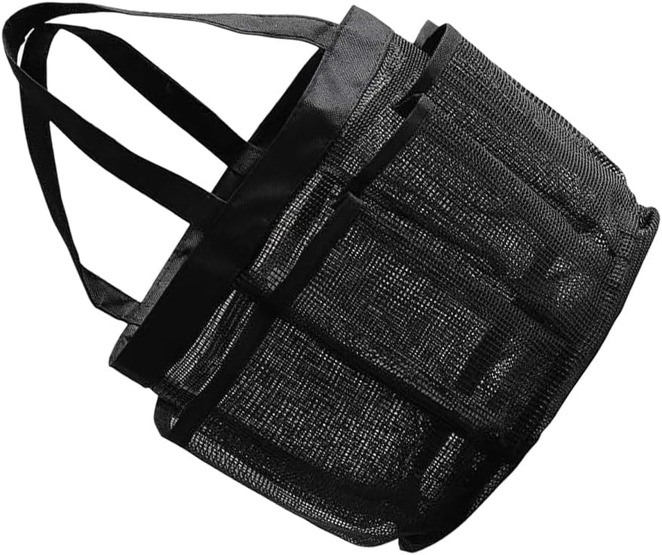 Fishing Gear 5Pcs Storage Mesh Bag Tote Bag Playset Mesh Cosmetic Bag Hanging Bag Beach Sand Bag Organizer Toiletry Bag Multi-Function Makeup Bag Makeup Container Dog Net