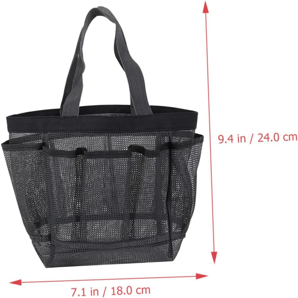 Fishing Gear 5Pcs Storage Mesh Bag Tote Bag Playset Mesh Cosmetic Bag Hanging Bag Beach Sand Bag Organizer Toiletry Bag Multi-Function Makeup Bag Makeup Container Dog Net