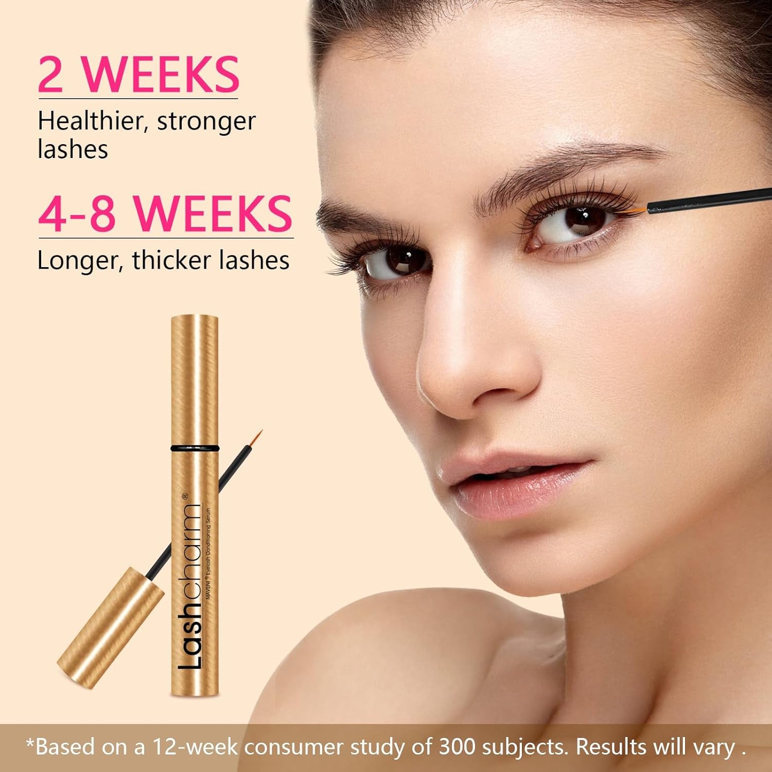 Lash Enhancing Serum, Women'S Advanced Cosmetics, Eyelash Growth Serum, Promote Longer, Fuller, and Denser Eyelashes, Fast and Effective 0.17 Fl Oz