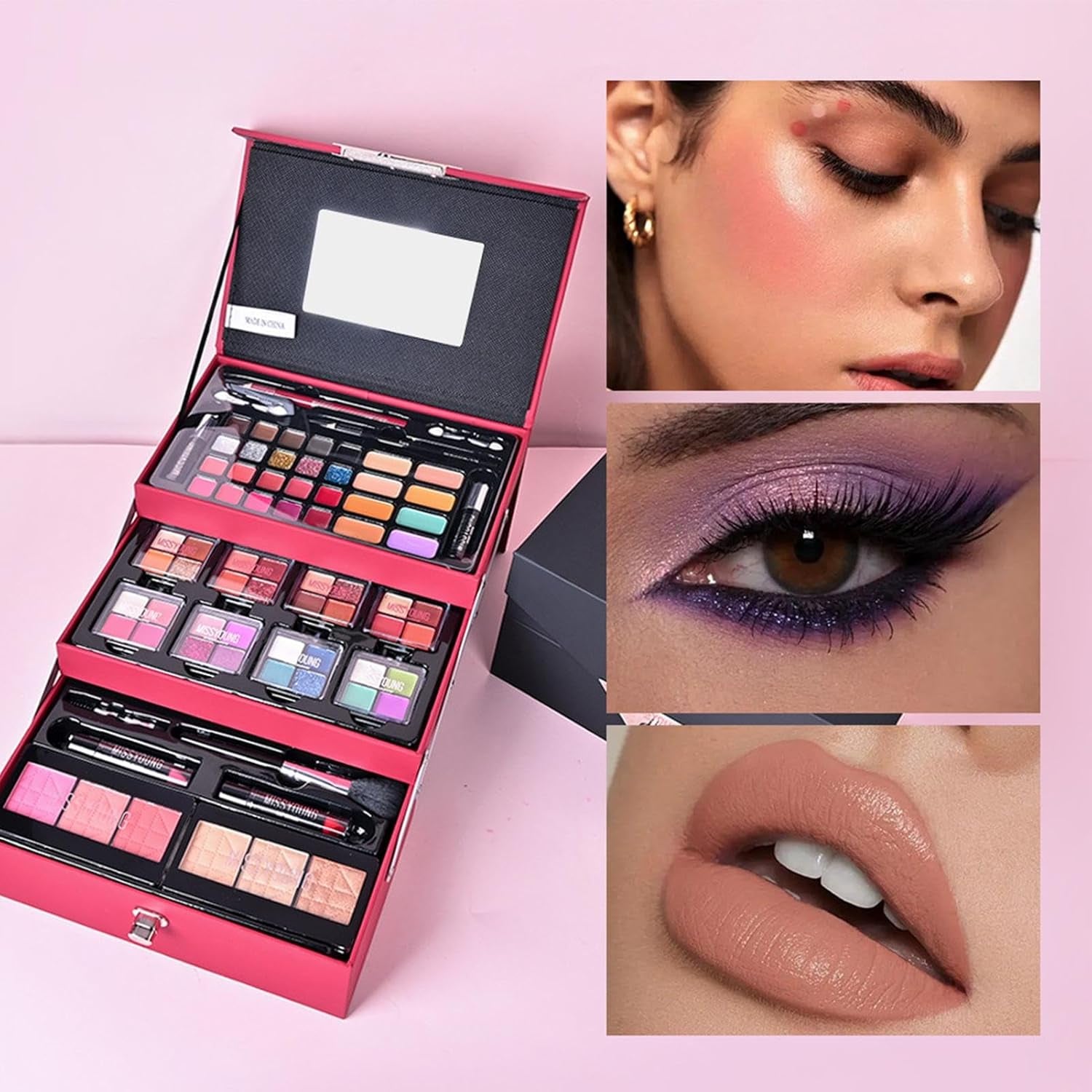 Professional Makeup Kit, Portable Makeup Kit, Cosmetics Kit for Women, Makeup Kit, Full Start Cosmetics Set for Women and Girls, Includes Cosmetics and Makeup Tools