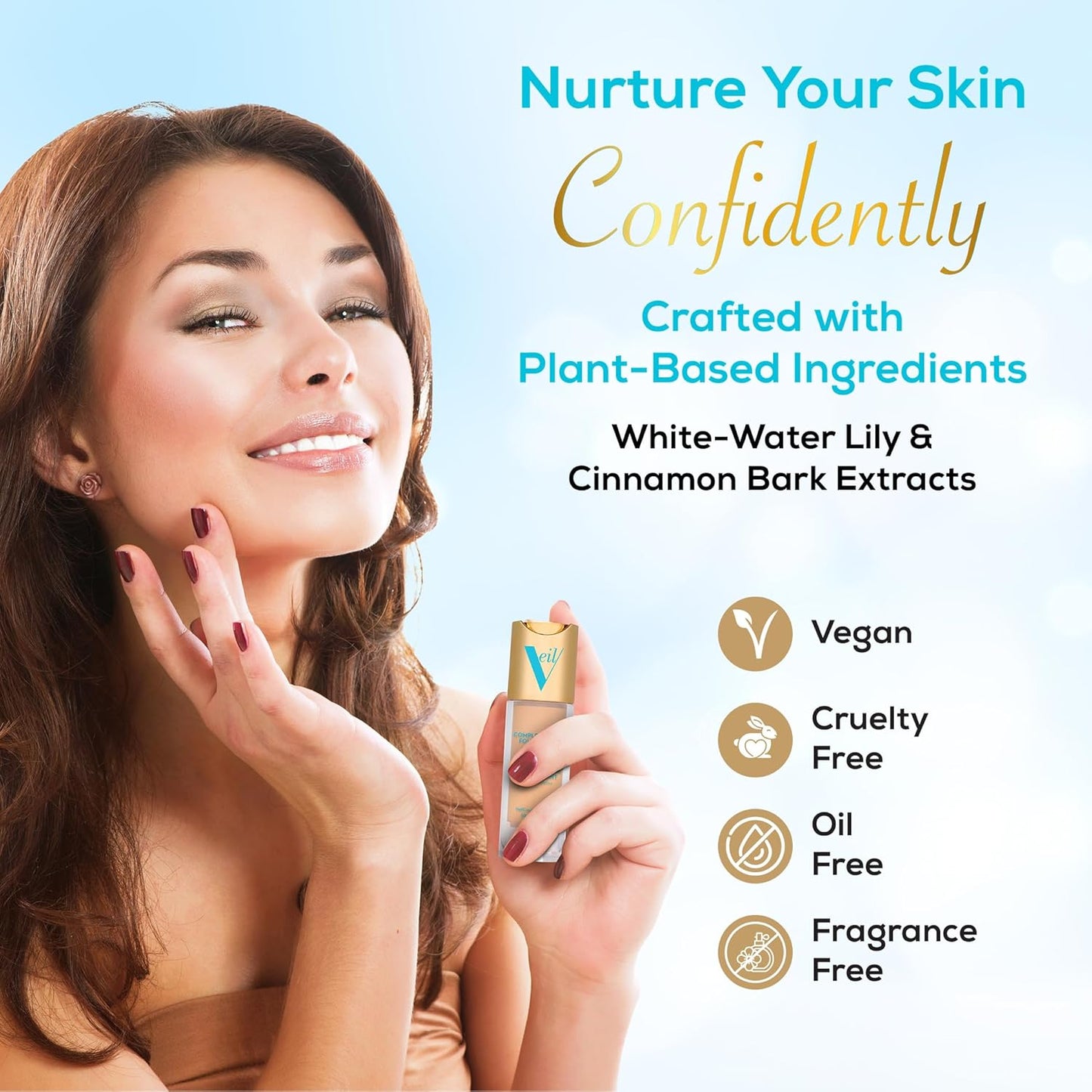 Complexion Fix Liquid Foundation – Buildable Coverage – Water-Resistant, Hypoallergenic, Oil-Free, Cruelty-Free & Vegan – Lightweight & Brightening – Long Lasting (3N Medium Neutral)