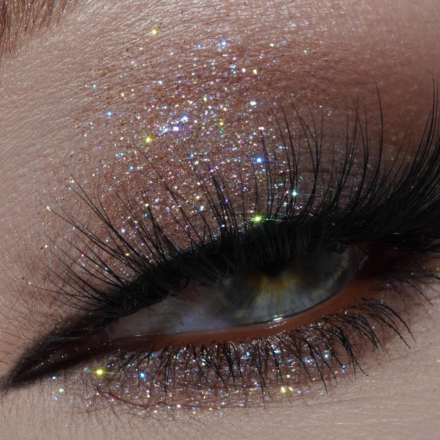 Organic Mineral Loose Eye Shadow, Glitter, Shimmer, Super Radient Beige Shade #13 & Long Lasting Gel Primer Perfect Base for Vibrant and Crease-Free Eye Makeup, Free Silicone Makeup Brush
