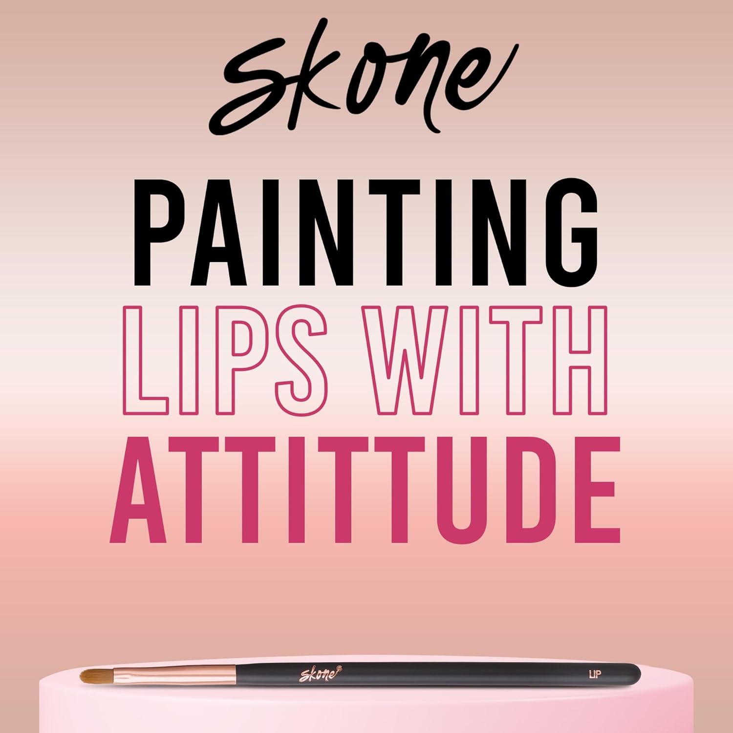 Precision Lip Brush for Smooth Applications –  Cosmetics Bring Professional Grade Lipstick Brushes and Lip Gloss Brushes Directly to the Consumer