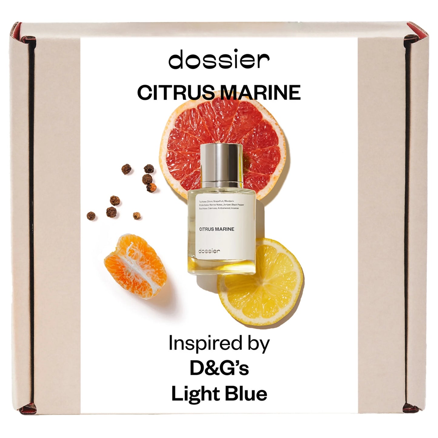 Citrus Marine Eau De Toilette, Inspired by D&G'S Light Blue, Cologne for Men, 1.7 Oz