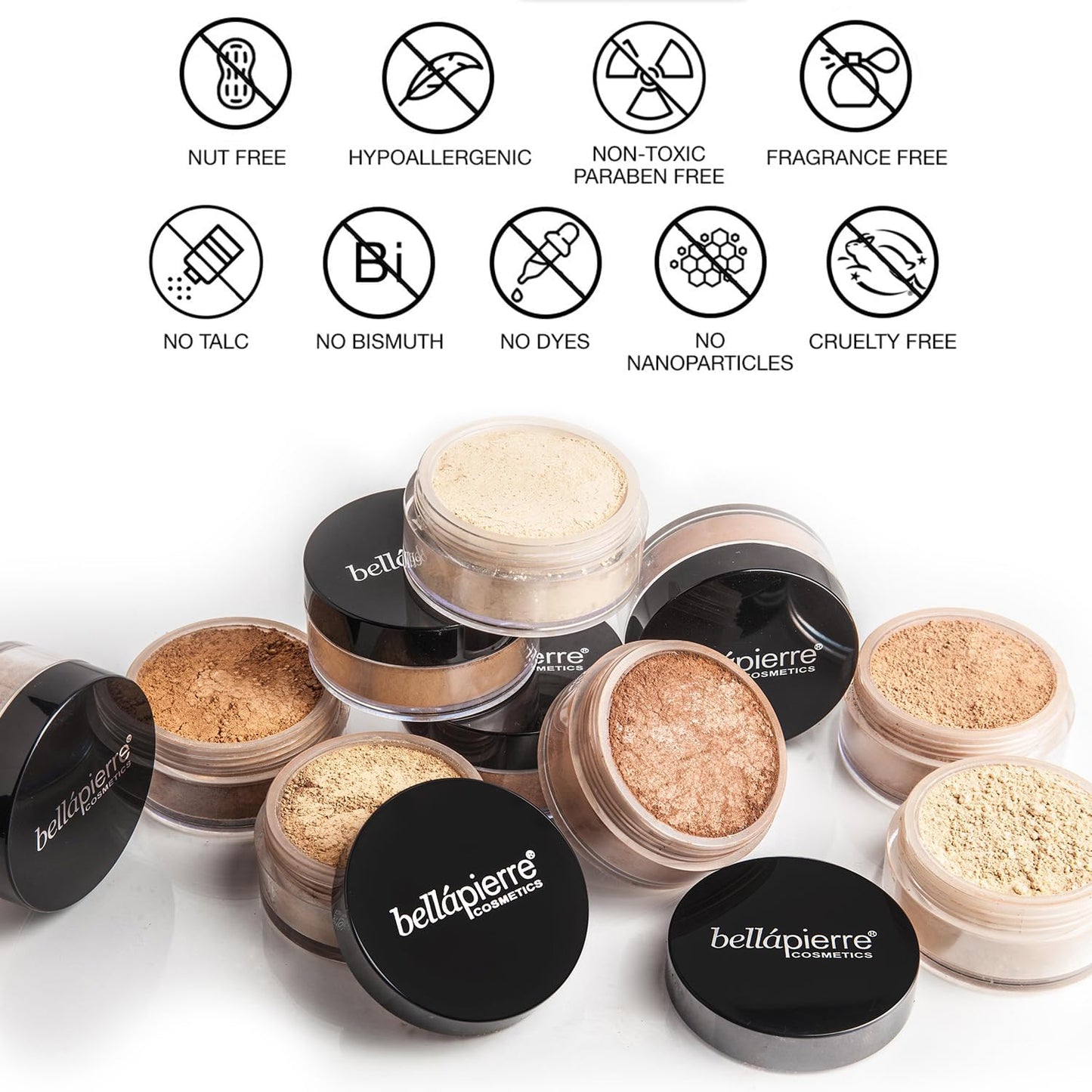 Get Started Kit | Includes 2 Mineral Foundations, 1 Blush, & 1 Bronzer | Mineral Makeup Essentials | Non-Toxic and Paraben Free | Oil and Cruelty Free | Long Lasting Formulas – Medium