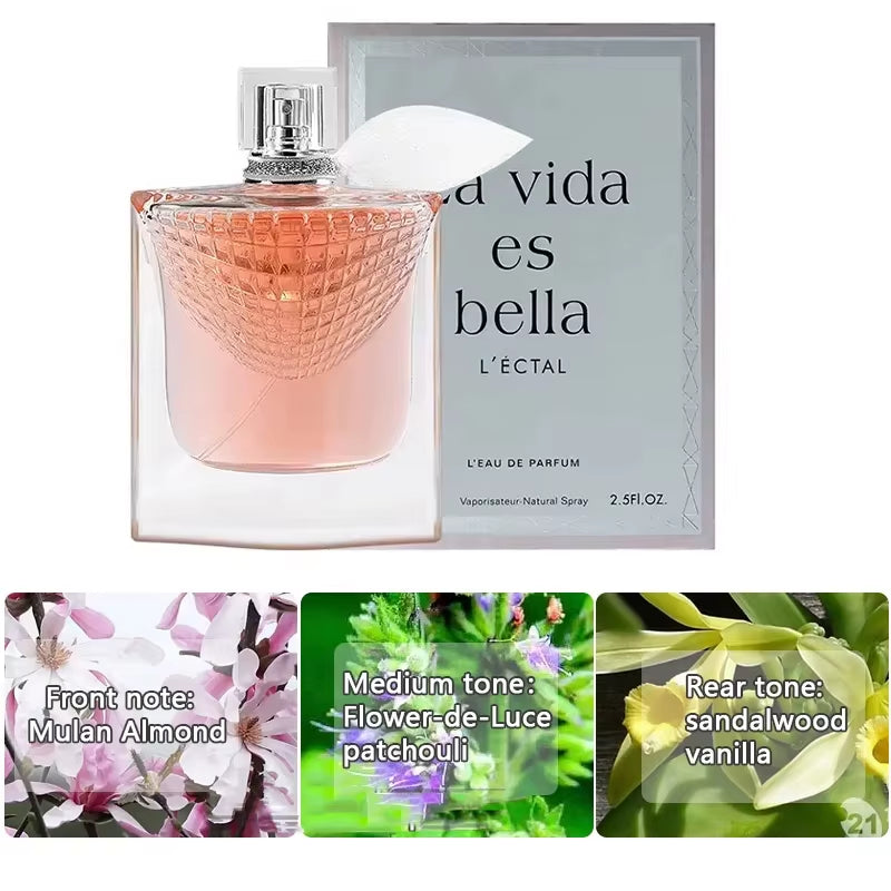 Original 75Ml Women Perfume True Love Rose Fragrance Lasting Perfume Fresh Natural Romantic Temperament Perfume