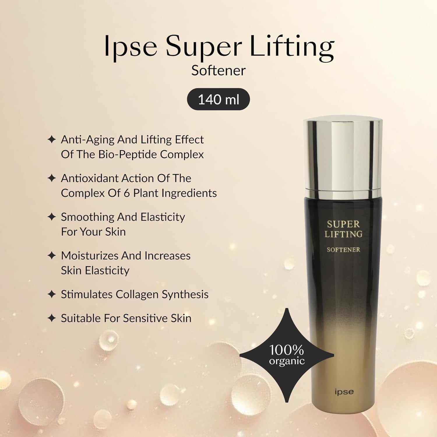 Korean Super Lifting Face & Neck Serum 140Ml - Skin Care anti Aging Facial Rejuvenation Serum - Reduce Fine Line, Wrinkle with Peptide Complex