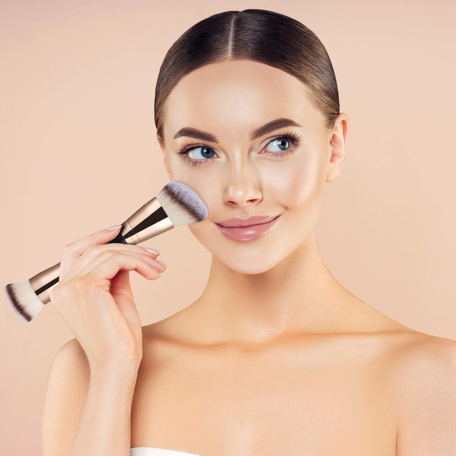 PHOERA Foundation,3 PCS Contour Stick Makeup Kit, Shades with Highlighter Stick, Blush Stick and Bronzer Contour Stick for Sculpt the Cheeks (102+103+ Fair-Light Contour/Nude + Warm Peach+#03,#09,#12)