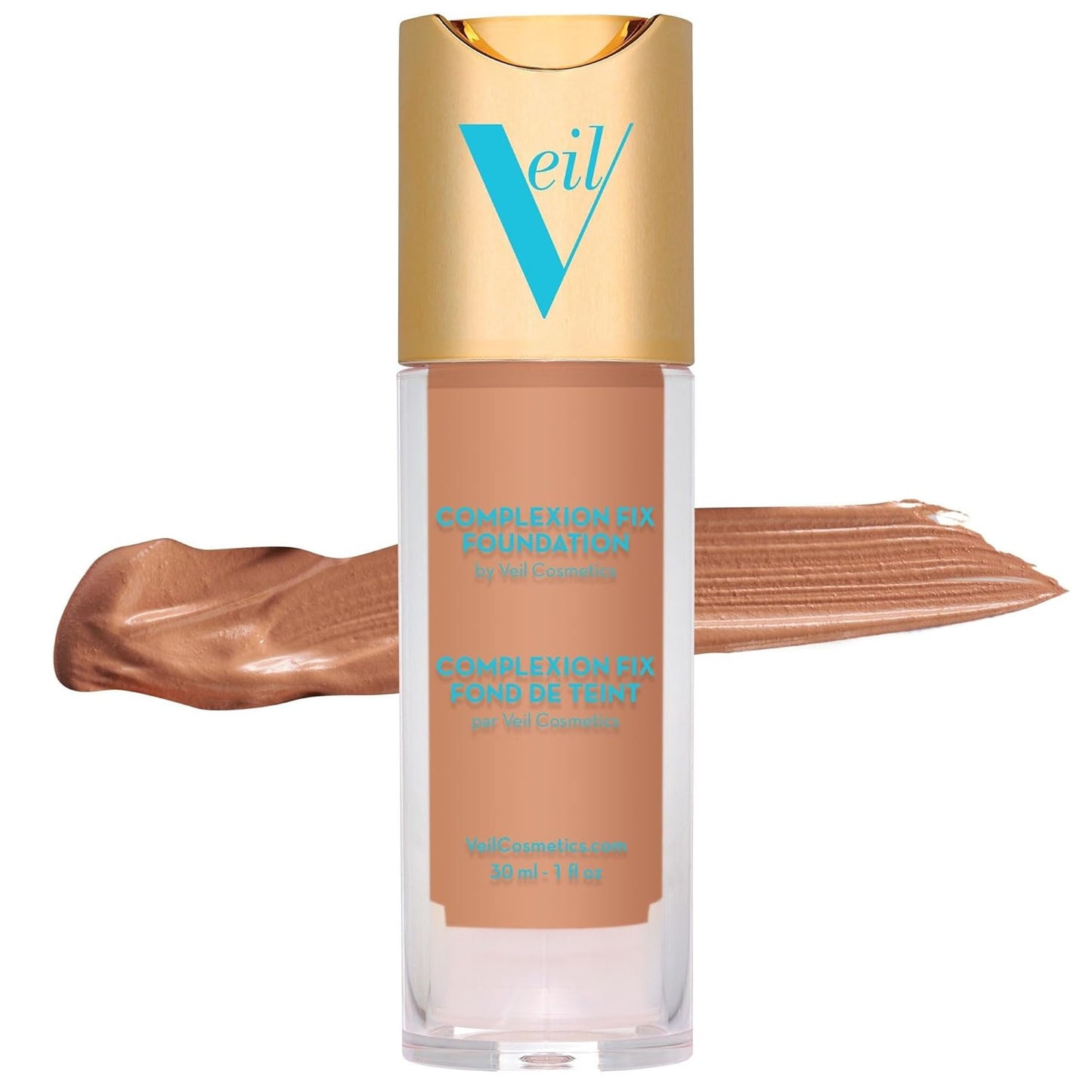 Complexion Fix Liquid Foundation – Buildable Coverage – Water-Resistant, Hypoallergenic, Oil-Free, Cruelty-Free & Vegan – Lightweight & Brightening – Long Lasting (3N Medium Neutral)