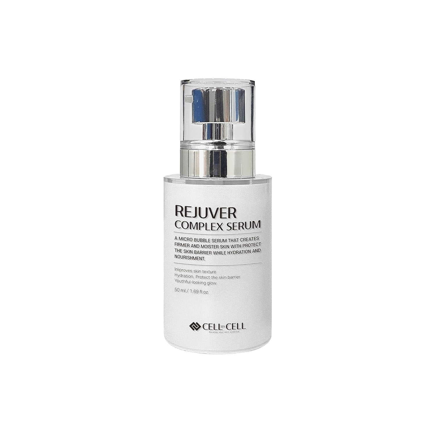 Rejuver Complex Serum | Micro-Bubble Formula Delivers Deep Nourishment Filled with Plant-Based Ingredients & Complex Peptides for Your Skin to Feel More Youthful & Healthy | 50Ml