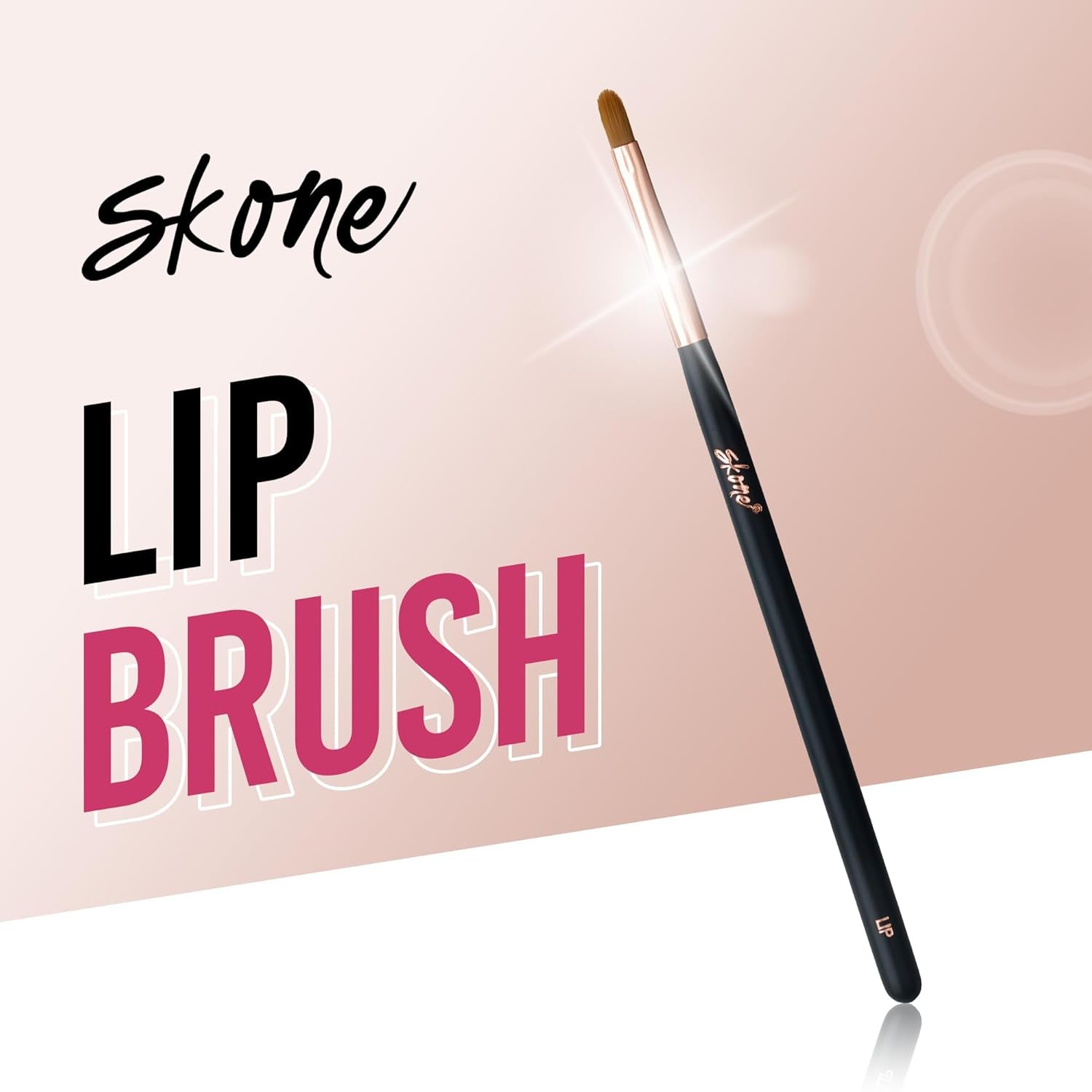 Precision Lip Brush for Smooth Applications –  Cosmetics Bring Professional Grade Lipstick Brushes and Lip Gloss Brushes Directly to the Consumer
